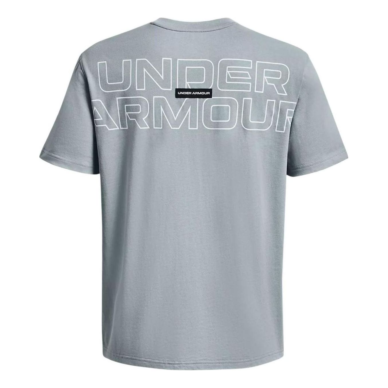 Under Armour Outline Heavyweight T-shirt 'Grey Blue' 1379109-465