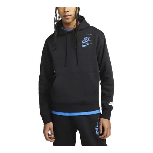 Nike Sportswear Sport Embroidered Logo Sports Hoodie 'Black' DM6873-010