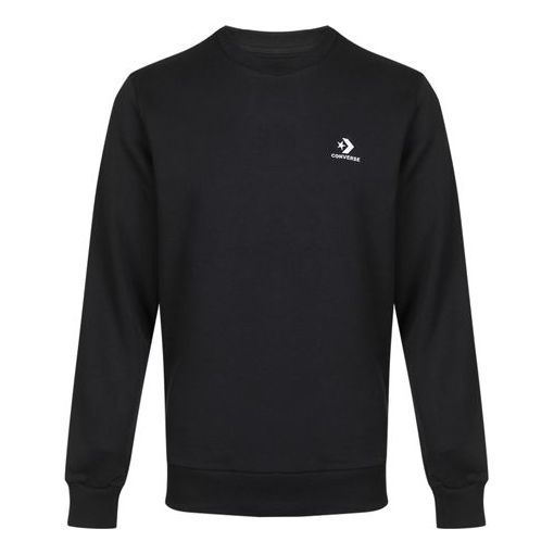 Men's Converse Round Neck Pullover Casual Black 10019924-A01