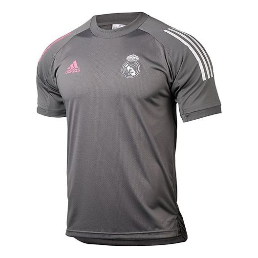 adidas Real Madrid 20-21 Season Short Sleeve Training Gray FQ7850