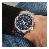 CASIO EDIFICE Stainless Steel Strap Blue Dial Mens Blue Analog EFR-564D-2A