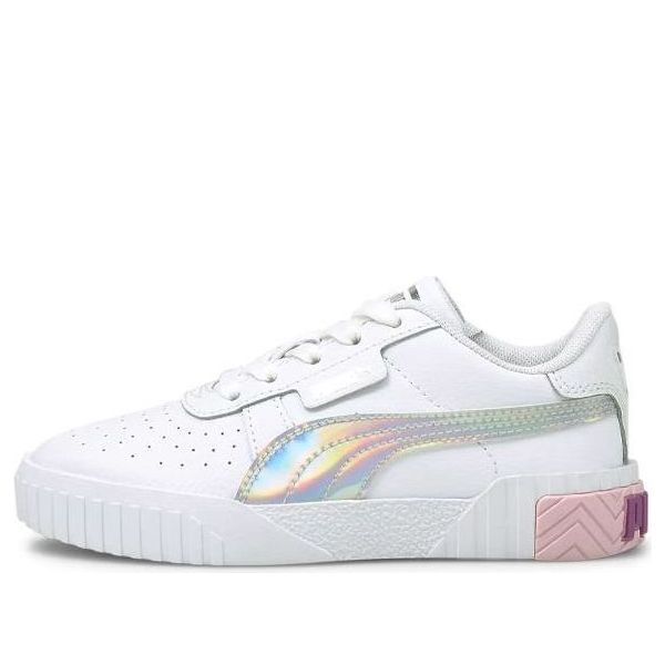 (PS) PUMA Cali Bubbles Leisure Board Shoes White/Pink 380124-02