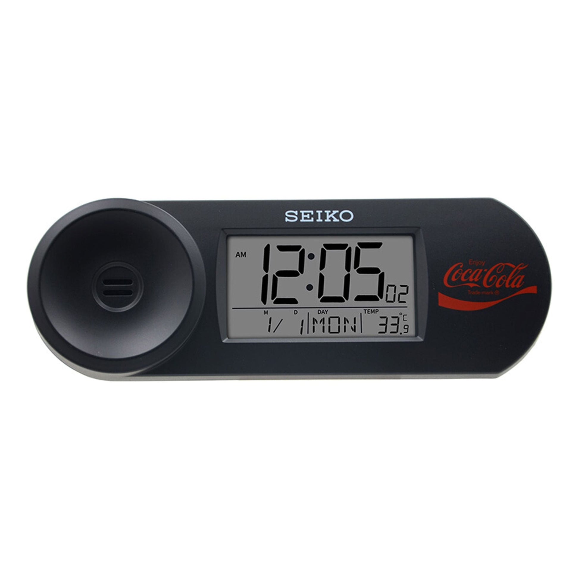 SEIKO x Coca Cola Multifunctional Electronic Clock Black QHL902K