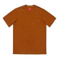 Supreme FW18 S/S Pocket Tee Rust Short Sleeve Unisex Brown SUP-FW18-078