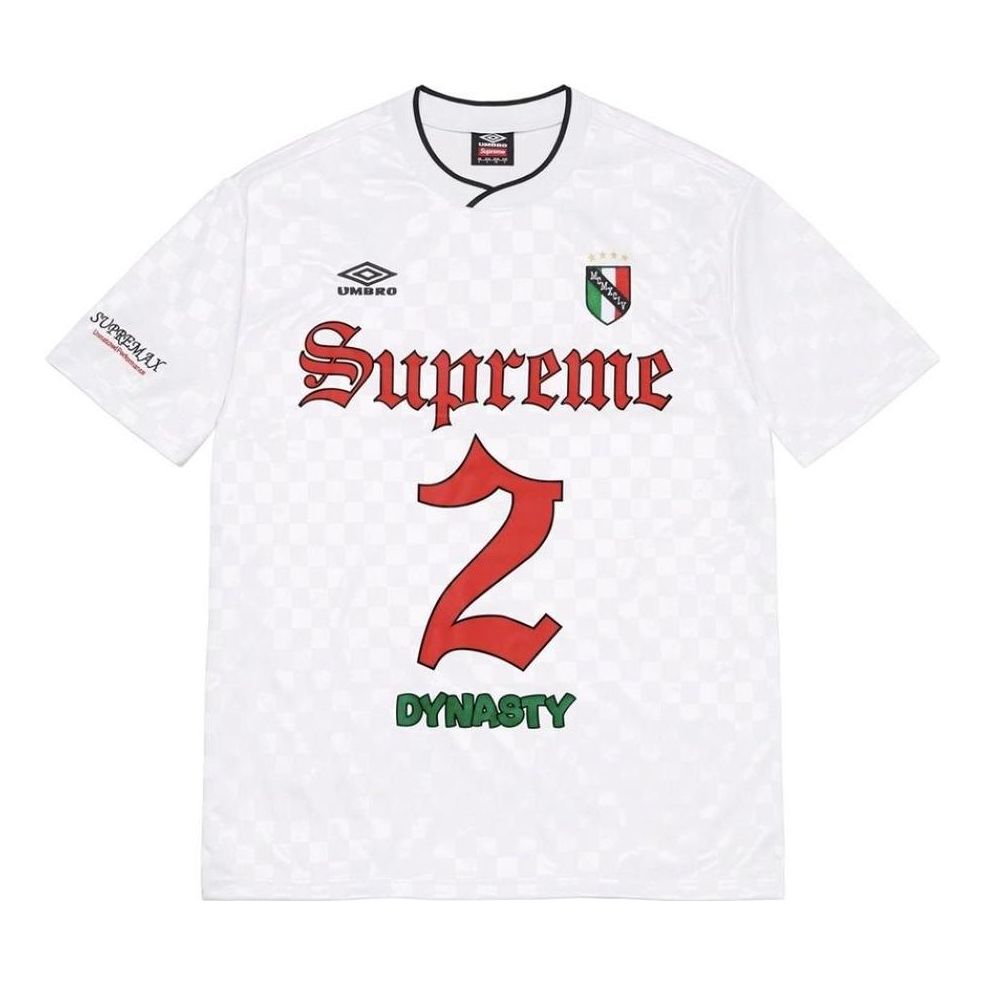 Supreme Umbro Soccer Jersey 'White Red Green' SUP-SS22-510