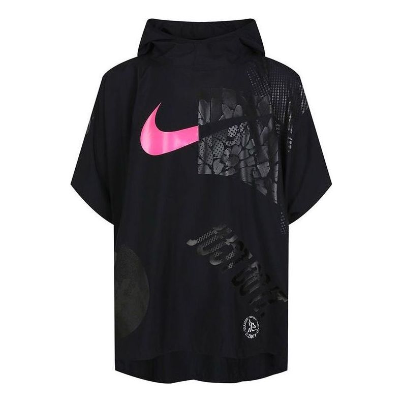 Nike JDI logo Printing Reflective Loose Running Short Sleeve Couple Style Black DC6971-010