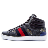 Gucci Ace GG High 'Tiger Logo - Black' 555197-G0K50-1107