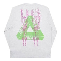 PALACE Pair Of Hippys Round Neck Long Sleeves Unisex Gray P17LS019