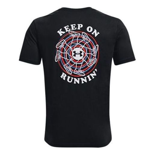 Under Armour Keep Run Graphic T-shirt 'Black' 1369405-001