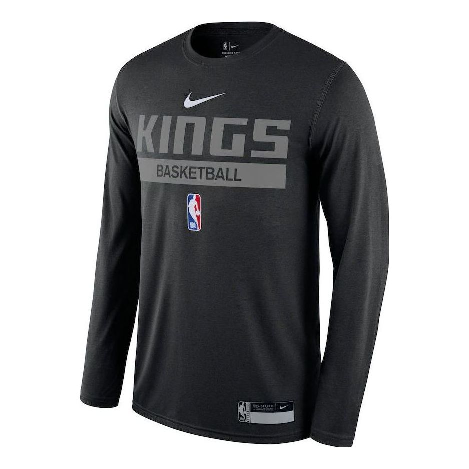 Nike x NBA Sacramento Kings Essential Practice Legend Performance Long Sleeve T-Shirt 'Black' DR6539-010