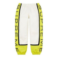 Supreme Paneled Sweatpants 'White Yellow Black' SUP-SS21-466
