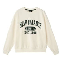 (WMNS) New Balance Classic Running Sweatshirt Asia Sizing 'White Green' AWT31356-CIC