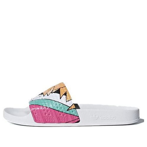 adidas Adilette Slides - Milticolor 'White' CQ3097