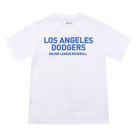 MLB Los Angeles Dodgers Chest Printing Short Sleeve White 31TS21931-07W