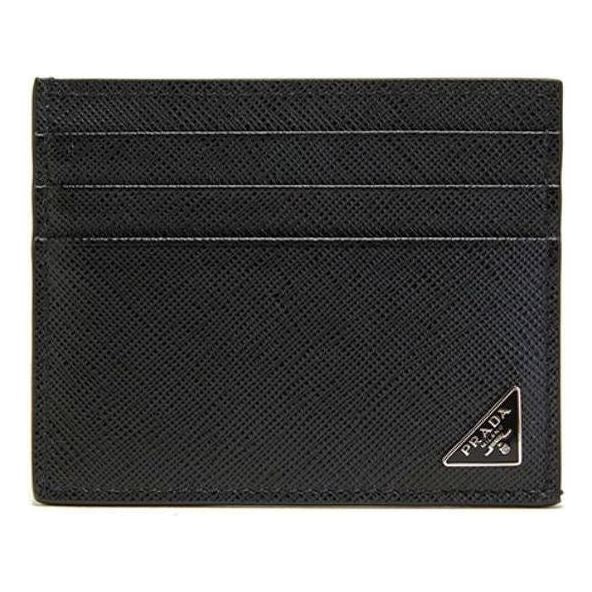 PRADA SS26 Saffiano Leather Card Holder 'Black' 2MC223-QHH-F0002