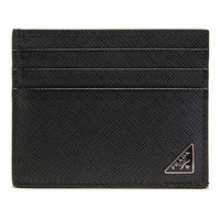 PRADA SS26 Saffiano Leather Card Holder 'Black' 2MC223-QHH-F0002