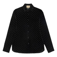 Gucci GG Velvet Oversized Shirt 'Black' 770263-ZAHGE-1000