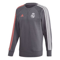 adidas REAL SWT TOP Real Madrid Soccer/Football Sports Pullover Gray FQ7908