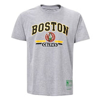 Mitchell & Ness NBA Series Boston Celtics Printing Short Sleeve Couple Style light grey MN13S29-BOS-GARY