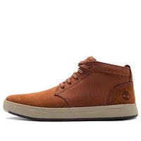 Timberland Davis Square Leather and Fabric Chukka Boot 'Rust Nubuck' A29S6MF13