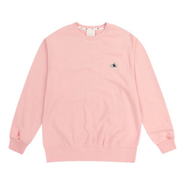MLB Unisex Embroidery Logo Round-neck Sweatshirt Pink 31MTC4941-50P
