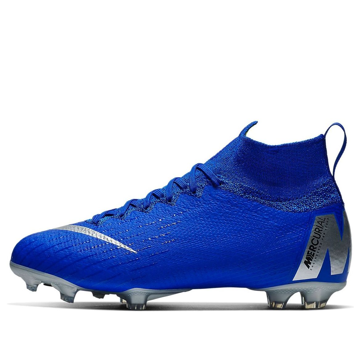 (GS) Nike Mercurial Superfly 6 Elite FG 'Racer Blue Silver' AH7340-400