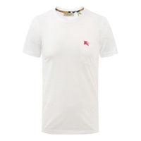 Men's Burberry Logo Round Neck Short Sleeve White 80268541
