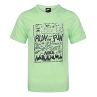 Nike RUN FUN Printing Short Sleeve Green Light green CZ8686-302
