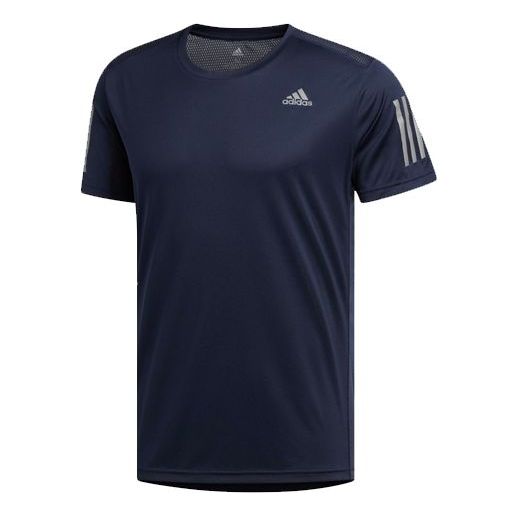 adidas OWN THE RUN TEE Running Sports Short Sleeve Blue EK2854
