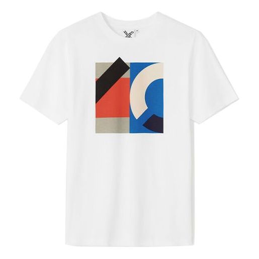 Men's KENZO SS21 Sports Round Neck Short Sleeve White FB55TS0254SJ-01