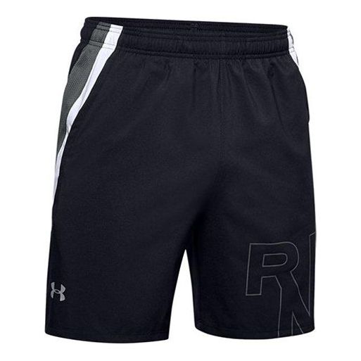 Under Armour Launch SW Branded 7 inch Shorts 'Black' 1350153-001