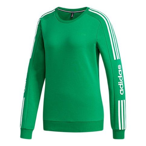 (WMNS) adidas neo Round-Neck Sweatshirt Green GD1636