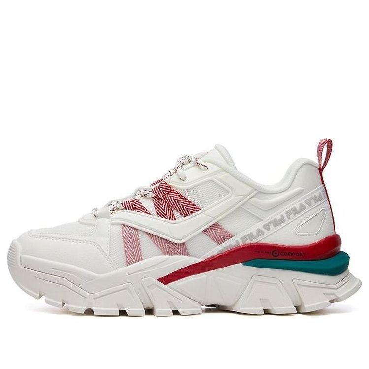 (WMNS) FILA Buffer Low-Top Running Shoes White/Red F12W114119FSR