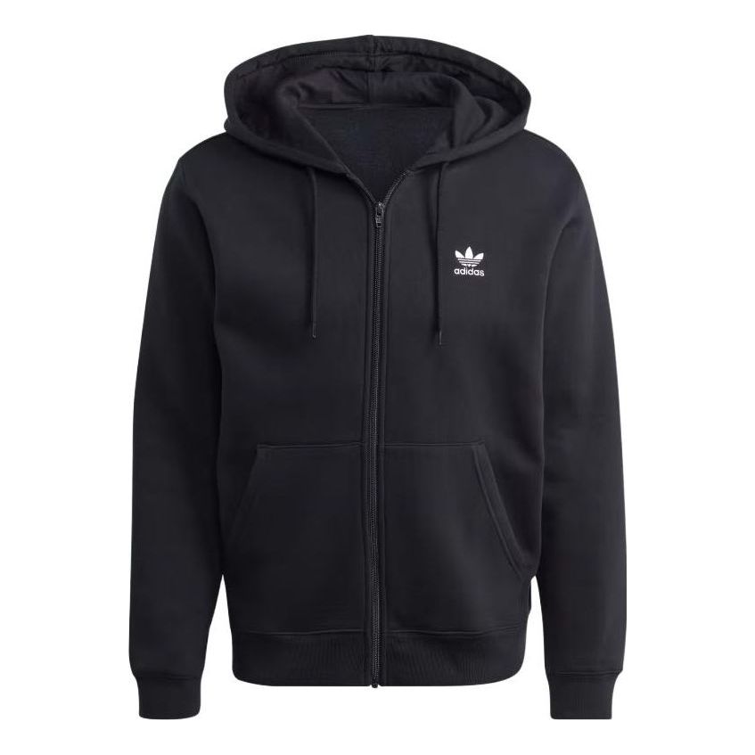 adidas Trefoil Full-Zip Hoodie Asia Sizing 'Black' IL2511