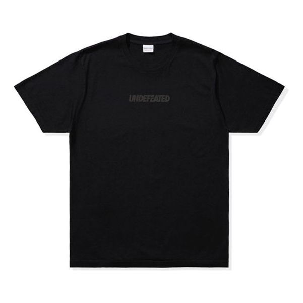 UNDEFEATED SS20 Logo S/S Tee Solid Color Logo Unisex Black 80156
