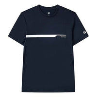 FILA Logo Alphabet Printing Round NeckShort Sleeve Men's Blue A11M121101F-NV