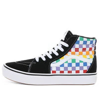 Vans Youth Checkerboard Comfycush SK8-Hi Youth Multi-Color Checkboard 'Black' VN0A4UVXU09