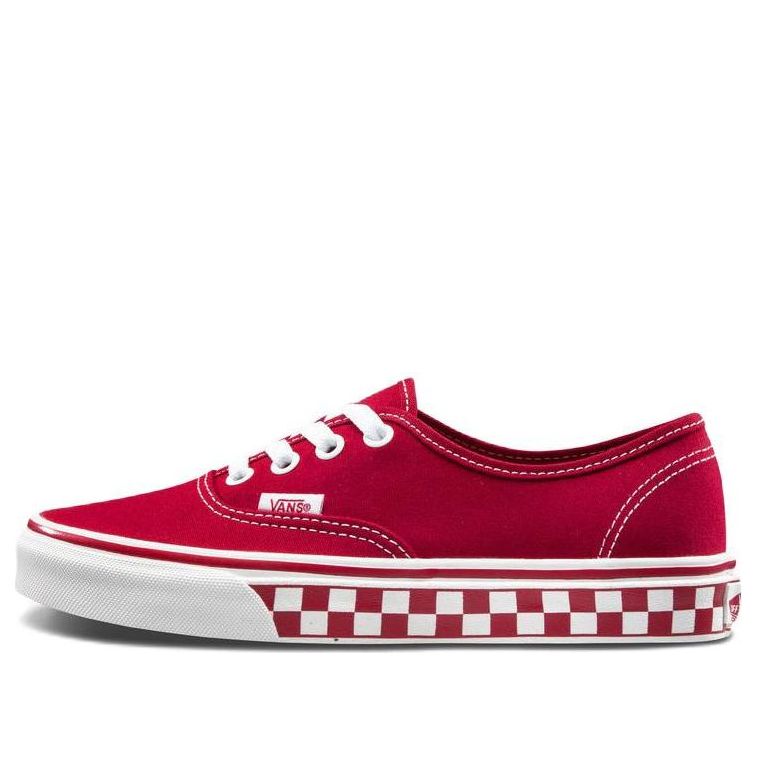 Vans Authentic Low Tops Skateboarding Shoes Unisex Red VN0A38EMT1E