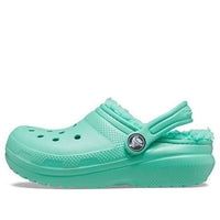 (GS) Crocs Classic Lined Clogs 'Turquoise' 203506-3U3