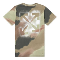 Off-White Camouflage Print Stencil Short Sleeve OMAA027E20JER0076001