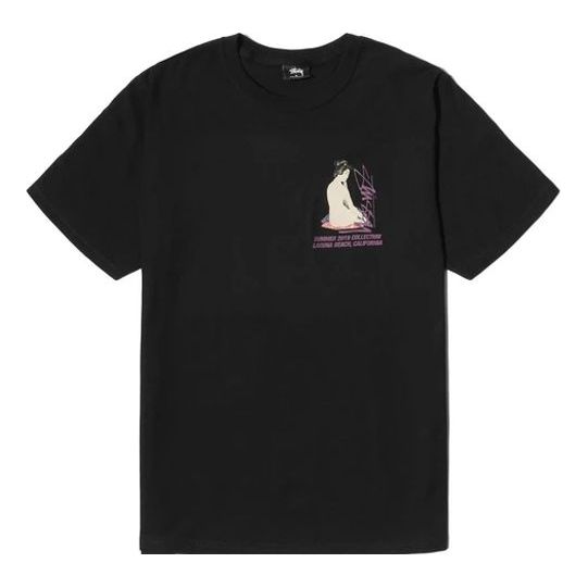 Stussy Geisha Tee Printing Short Sleeve Unisex Black 1904386