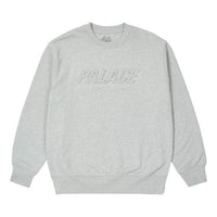 PALACE Bossy Crew Grey Alphabet Logo Round Neck Unisex Gray P20CW003