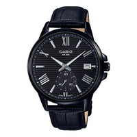 CASIO STANDARDSerieses Men's Black Waterproof Black Dial Mens Black Analog MTP-EX100BL-1A
