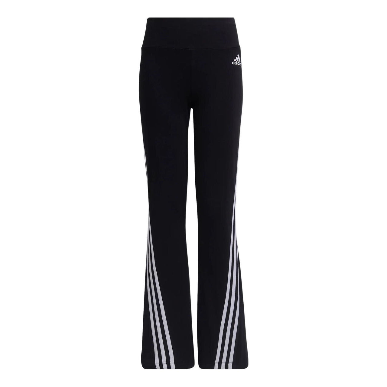 (GS) adidas Future Icons 3-Stripes Flared Cotton Tights Asia Sizing 'Black' H62555