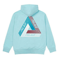 PALACE Triangle Logo hooded Long Sleeves Unisex Light Blue P19HD089