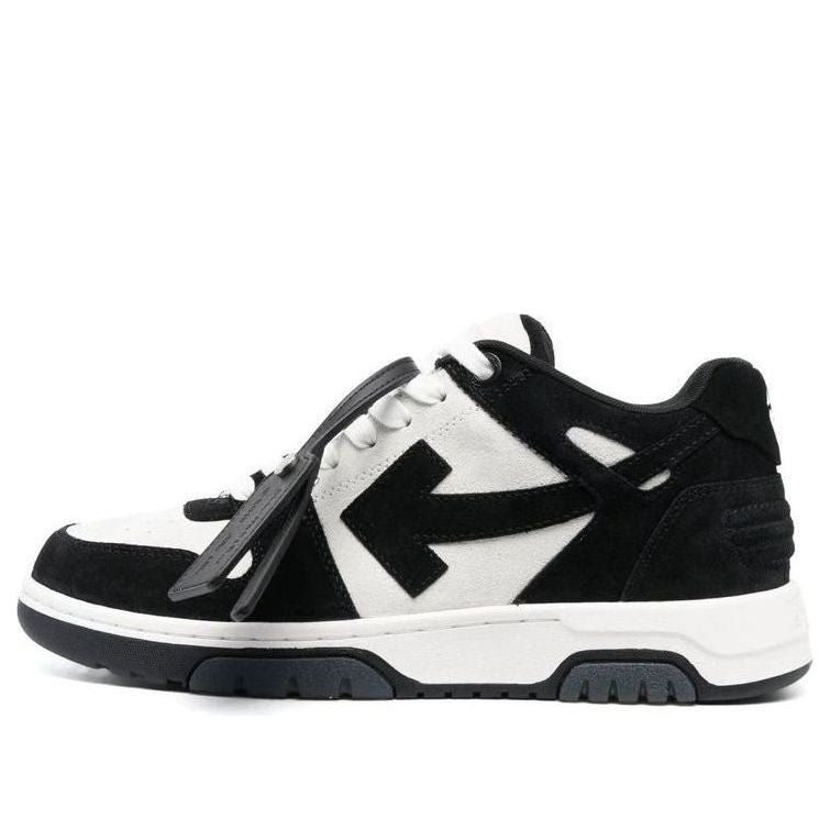 Off-White Out Of Office Low-Top Sneakers 'Black White' OMIA189F22LEA0020110
