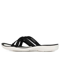 (WMNS) Crocs Beach & Pool SlidesSlippers 'Black White' 205479-066