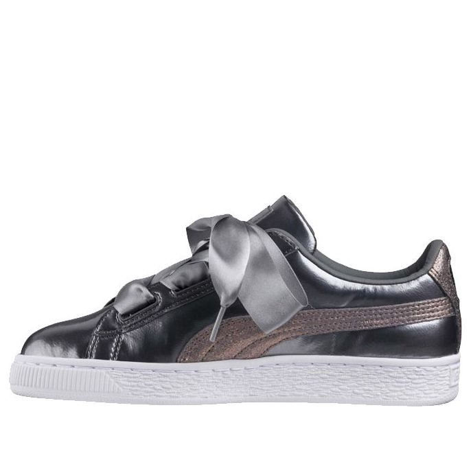 (GS) PUMA Basket Heart Lunar Lux 'Smoked Pearl' 365993-01