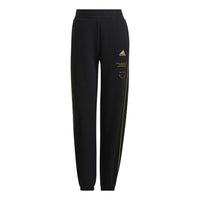 (WMNS) adidas Adi Logo Pants Asia Sizing 'Black' HG1829