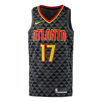 Nike NBA Sports Basketball Jersey/Vest SW Fan Edition Atlanta Hawks Schroeder No. 17 Black 864457-014